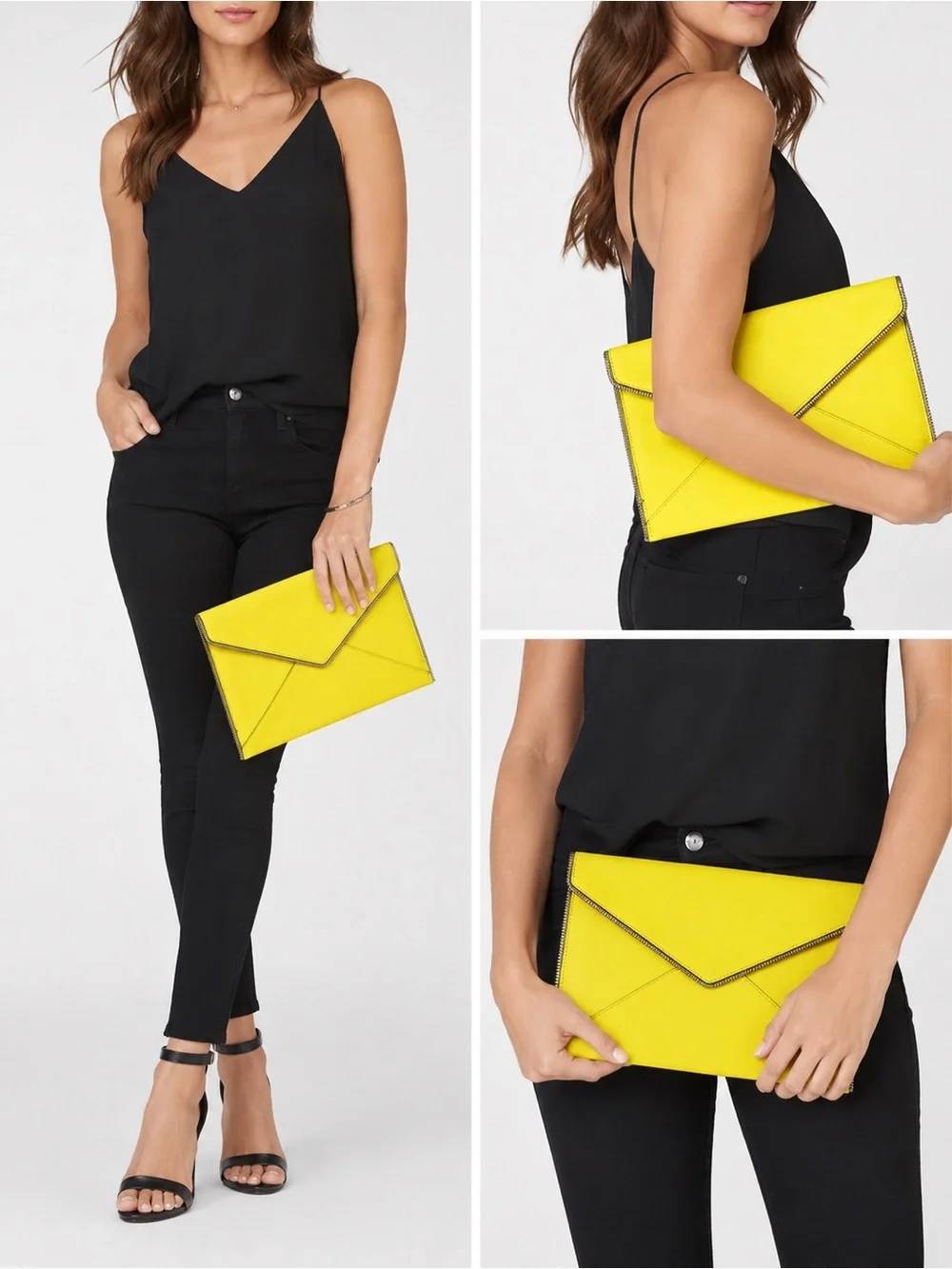 Rebecca Minkoff Yellow Envelope Clutch